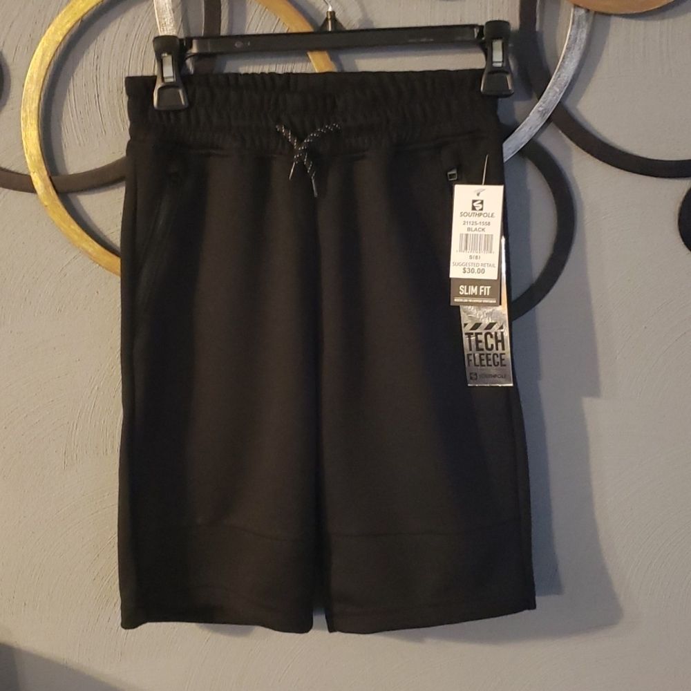 Southpole Boys Jogger Shorts, Tech Fleece - S (8)